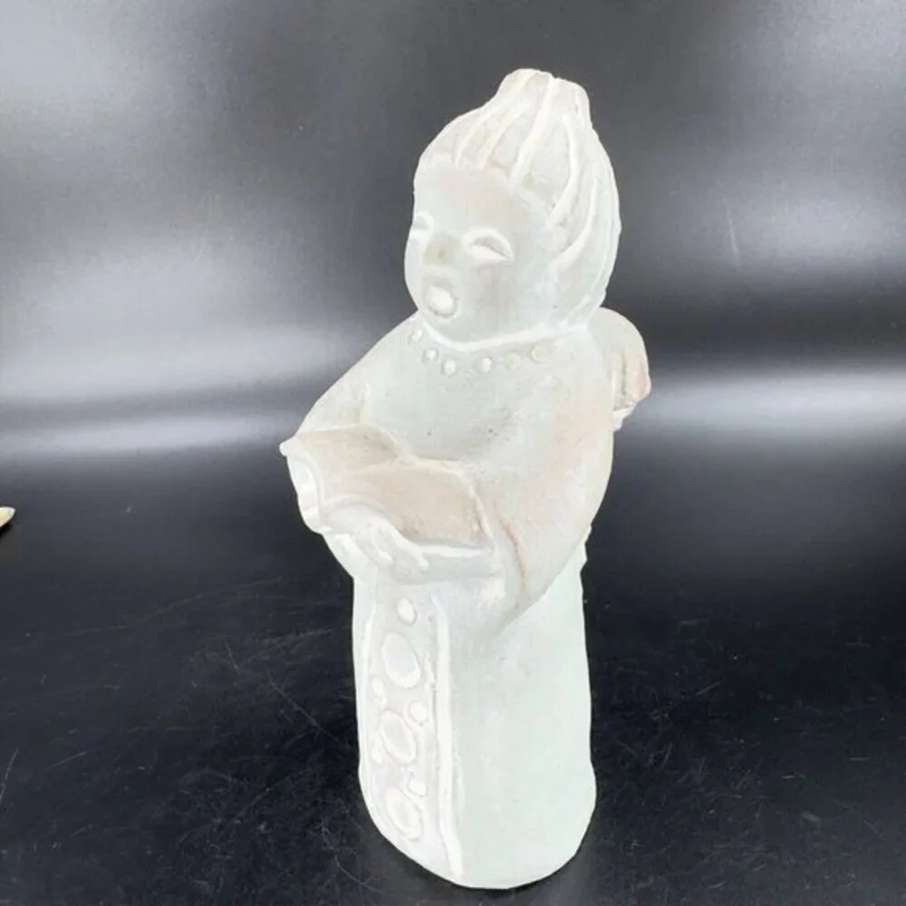 1987 Isabel Bloom Angel Sculpture Figurine Angel Reading A Book Signed USA‎ VTG